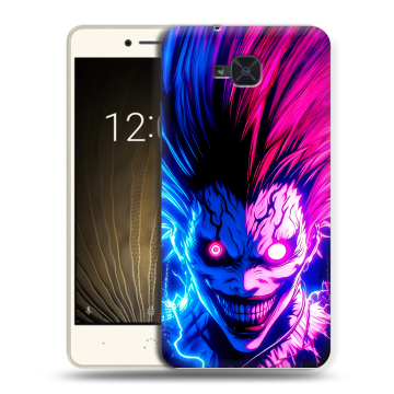 Силиконовый чехол на BQ Aquaris U2 с принтом Death note Тетрадь смерти