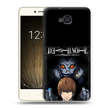 Силиконовый чехол на BQ Aquaris U2 с принтом Death note Тетрадь смерти
