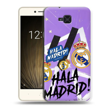 Силиконовый чехол на BQ Aquaris U2 с принтом Real Madrid Реал Мадрид