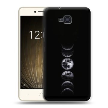 Силиконовый чехол на BQ Aquaris U2 с принтом женский