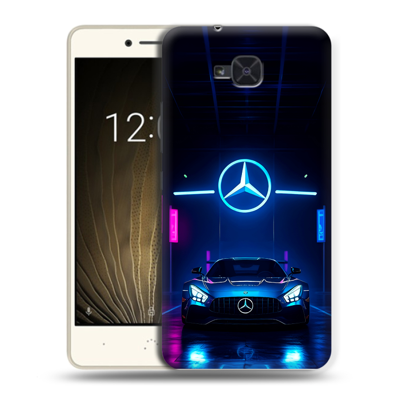 Силиконовый чехол на BQ Aquaris U2 с принтом Mercedes Мерседес Силиконовый чехол на BQ Aquaris U2 с принтом Mercedes Мерседес