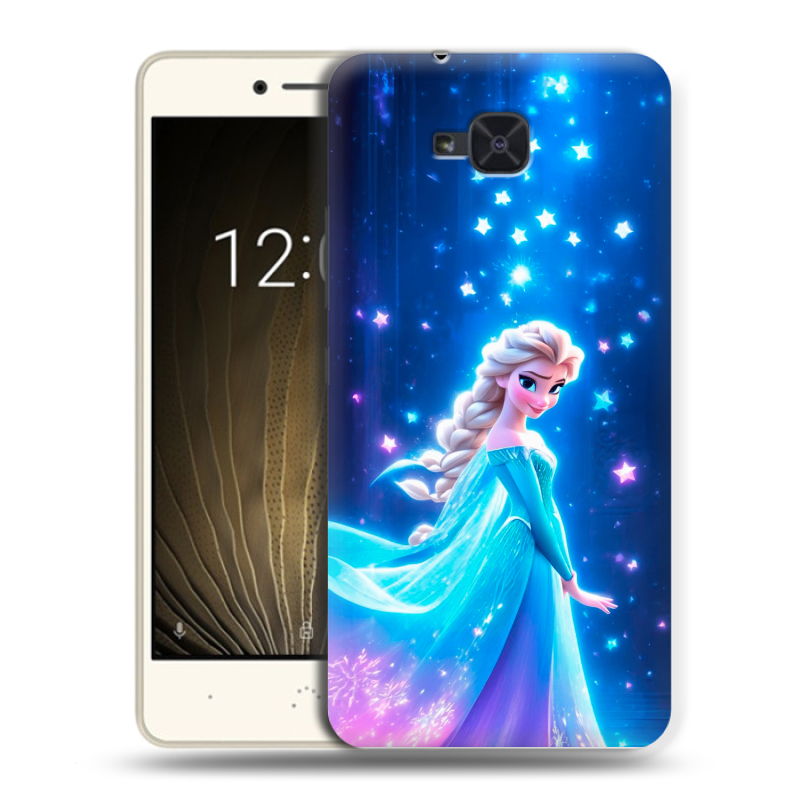 Силиконовый чехол на BQ Aquaris U2 с принтом Холодное сердце Frozen Силиконовый чехол на BQ Aquaris U2 с принтом Холодное сердце Frozen
