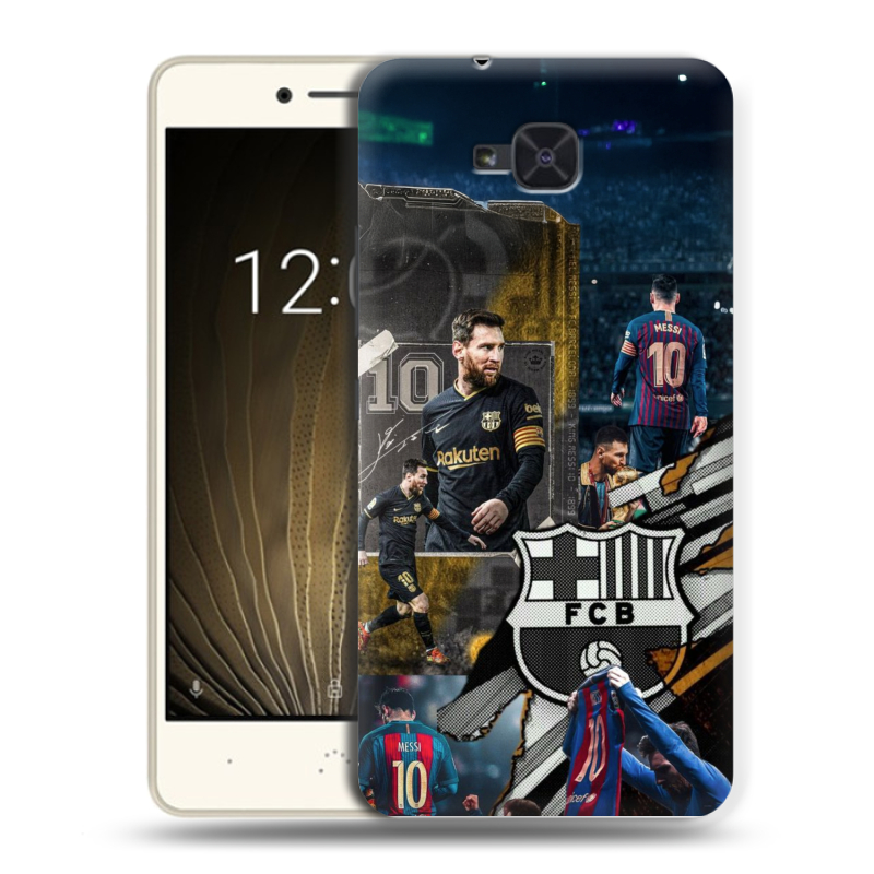 Силиконовый чехол на BQ Aquaris U2 с принтом Messi Barcelona Силиконовый чехол на BQ Aquaris U2 с принтом Messi Barcelona