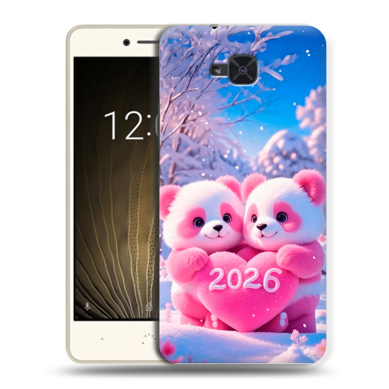 Силиконовый чехол на BQ Aquaris U2 с принтом Новый год Силиконовый чехол на BQ Aquaris U2 с принтом Новый год