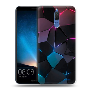 Силиконовый чехол на Huawei Nova 2i с принтом Геометрия неона Силиконовый чехол на Huawei Nova 2i с принтом Геометрия неона
