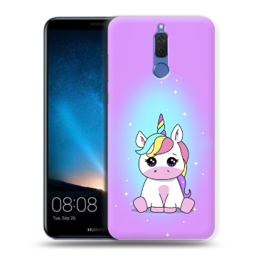 Силиконовый чехол на Huawei Nova 2i с принтом Единорог Силиконовый чехол на Huawei Nova 2i с принтом Единорог
