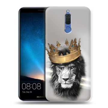 Силиконовый чехол на Huawei Nova 2i с принтом Лев с короной Силиконовый чехол на Huawei Nova 2i с принтом Лев с короной