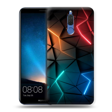 Силиконовый чехол на Huawei Nova 2i с принтом Абстракция неон Силиконовый чехол на Huawei Nova 2i с принтом Абстракция неон