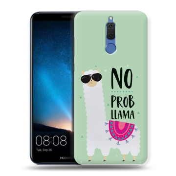 Силиконовый чехол на Huawei Nova 2i с принтом Лама Силиконовый чехол на Huawei Nova 2i с принтом Лама