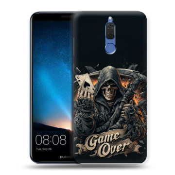 Силиконовый чехол на Huawei Nova 2i с принтом Скелет карты Силиконовый чехол на Huawei Nova 2i с принтом Скелет карты