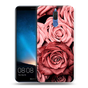 Силиконовый чехол на Huawei Nova 2i с принтом Цветы розы Силиконовый чехол на Huawei Nova 2i с принтом Цветы розы