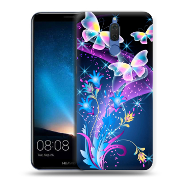 Силиконовый чехол на Huawei Nova 2i с принтом Бабочки