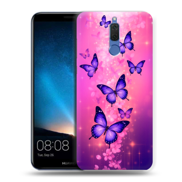 Силиконовый чехол на Huawei Nova 2i с принтом Бабочки
