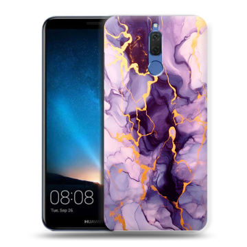 Силиконовый чехол на Huawei Nova 2i с принтом Мрамор