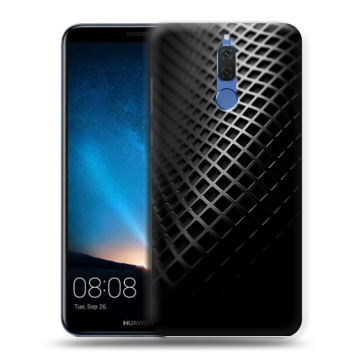 Силиконовый чехол на Huawei Nova 2i с принтом Текстура металла Силиконовый чехол на Huawei Nova 2i с принтом Текстура металла
