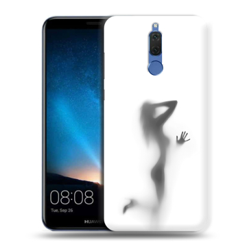 Силиконовый чехол на Huawei Nova 2i с принтом Силуэт