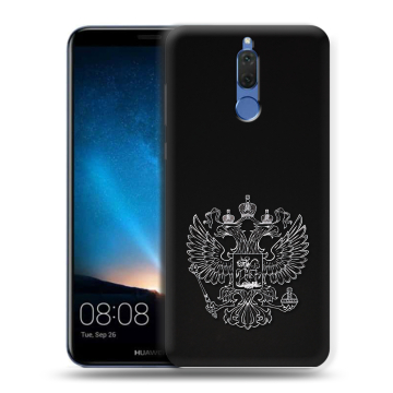 Силиконовый чехол на Huawei Nova 2i с принтом Герб России