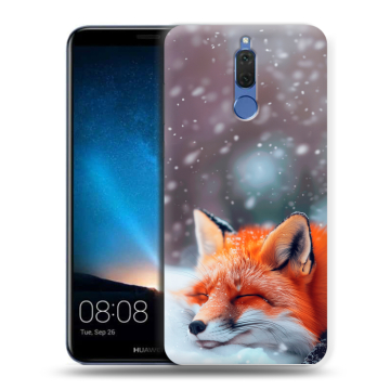 Силиконовый чехол на Huawei Nova 2i с принтом лиса
