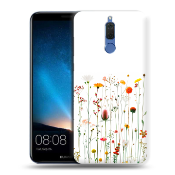 Силиконовый чехол на Huawei Nova 2i с принтом цветы