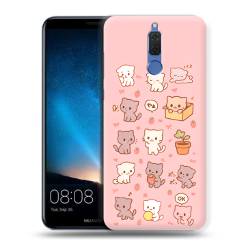 Силиконовый чехол на Huawei Nova 2i с принтом Hello Kitty Хелоу Кити