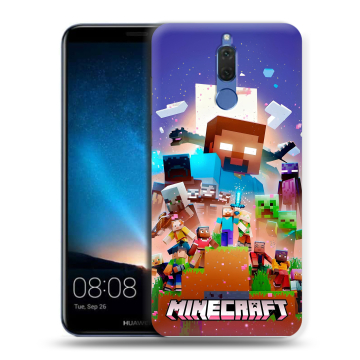 Силиконовый чехол на Huawei Nova 2i с принтом Майнкрафт Minecraft