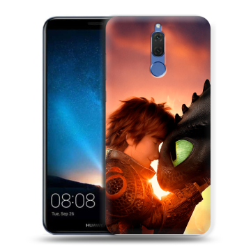 Силиконовый чехол на Huawei Nova 2i с принтом Как приручить дракона