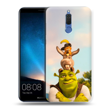 Силиконовый чехол на Huawei Nova 2i с принтом Шрек Shrek Силиконовый чехол на Huawei Nova 2i с принтом Шрек Shrek