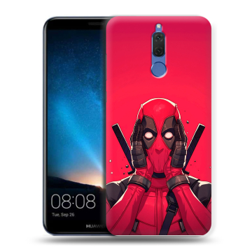Силиконовый чехол на Huawei Nova 2i с принтом Дедпул Deadpool
