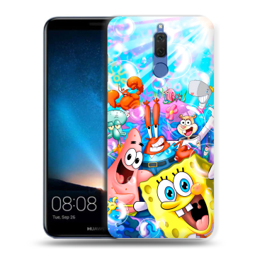 Силиконовый чехол на Huawei Nova 2i с принтом спанчбоб спанч боб Силиконовый чехол на Huawei Nova 2i с принтом спанчбоб спанч боб
