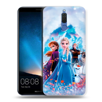 Силиконовый чехол на Huawei Nova 2i с принтом Холодное сердце Frozen