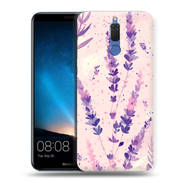 Силиконовый чехол на Huawei Nova 2i с принтом цветы лаванда