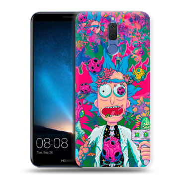 Силиконовый чехол на Huawei Nova 2i с принтом Рик и Морти Rick Morty