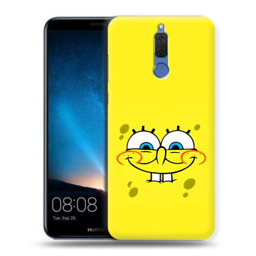 Силиконовый чехол на Huawei Nova 2i с принтом спанчбоб спанч боб