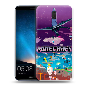 Силиконовый чехол на Huawei Nova 2i с принтом Майнкрафт Minecraft