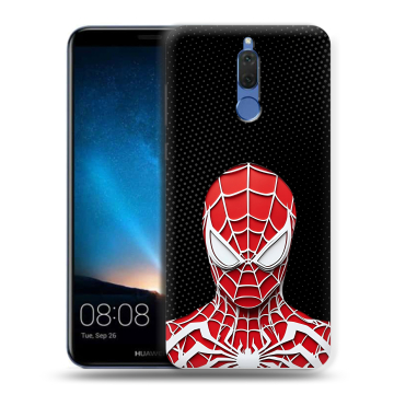 Силиконовый чехол на Huawei Nova 2i с принтом человек паук spiderman
