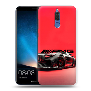 Силиконовый чехол на Huawei Nova 2i с принтом Мерседес Mercedes AMG Силиконовый чехол на Huawei Nova 2i с принтом Мерседес Mercedes AMG
