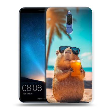 Силиконовый чехол на Huawei Nova 2i с принтом Капибара Силиконовый чехол на Huawei Nova 2i с принтом Капибара