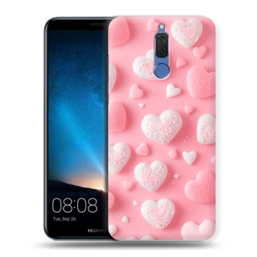 Силиконовый чехол на Huawei Nova 2i с принтом Сердечки Силиконовый чехол на Huawei Nova 2i с принтом Сердечки