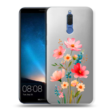 Силиконовый чехол на Huawei Nova 2i с принтом Цветы Силиконовый чехол на Huawei Nova 2i с принтом Цветы