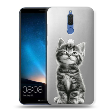 Силиконовый чехол на Huawei Nova 2i с принтом Котенок