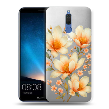 Силиконовый чехол на Huawei Nova 2i с принтом Цветы Силиконовый чехол на Huawei Nova 2i с принтом Цветы