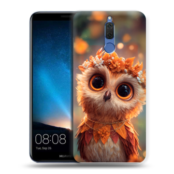 Силиконовый чехол на Huawei Nova 2i с принтом Милая сова Силиконовый чехол на Huawei Nova 2i с принтом Милая сова