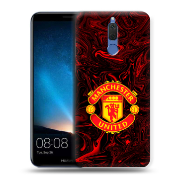 Силиконовый чехол на Huawei Nova 2i с принтом Manchester United Силиконовый чехол на Huawei Nova 2i с принтом Manchester United