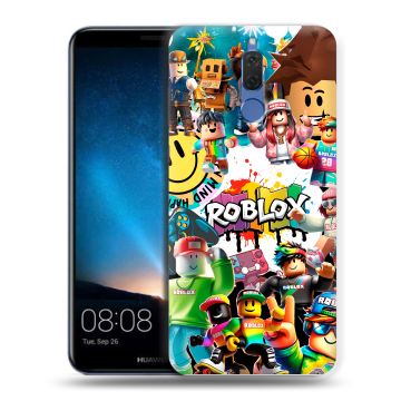 Силиконовый чехол на Huawei Nova 2i с принтом Roblox Роблокс