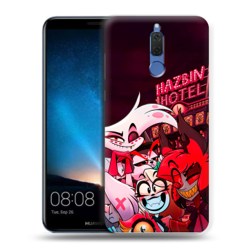 Силиконовый чехол на Huawei Nova 2i с принтом Hazbin Hotel Отель Хазбин