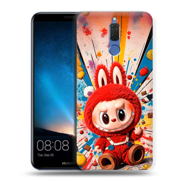 Силиконовый чехол на Huawei Nova 2i с принтом Labubu Лабубу