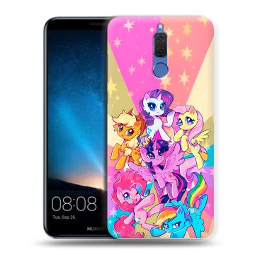 Силиконовый чехол на Huawei Nova 2i с принтом My little pony Дружба чудо