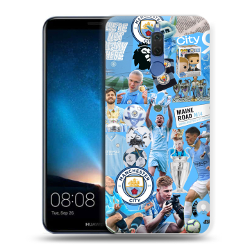 Силиконовый чехол на Huawei Nova 2i с принтом Man City Манчестер Сити Силиконовый чехол на Huawei Nova 2i с принтом Man City Манчестер Сити