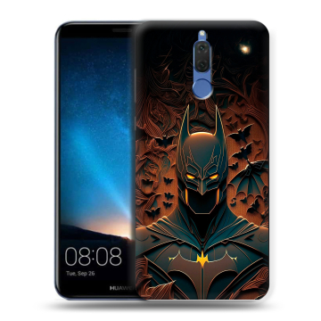 Силиконовый чехол на Huawei Nova 2i с принтом Batman Бэтмен Силиконовый чехол на Huawei Nova 2i с принтом Batman Бэтмен