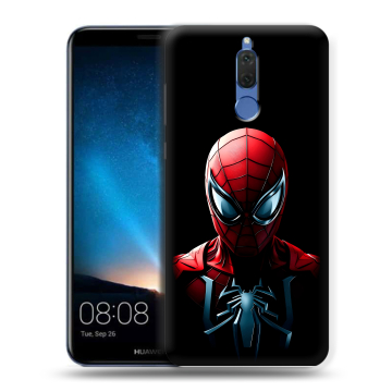 Силиконовый чехол на Huawei Nova 2i с принтом Spiderman Человек паук